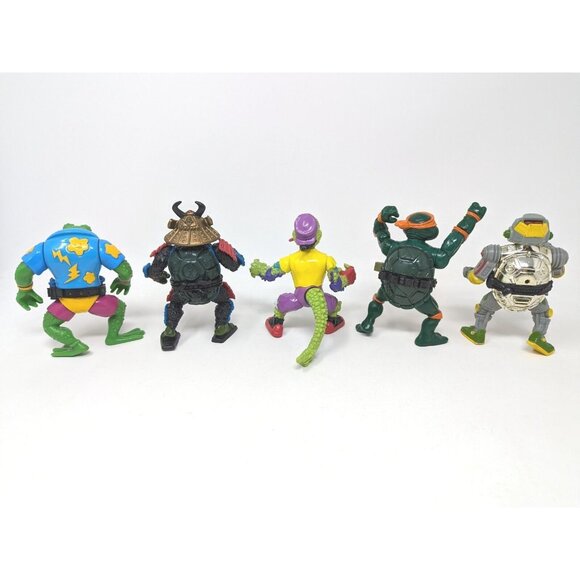 VTG TMNT Teenage Mutant Ninja Turtles Mixed Figure Lot of 5 Wacky Action Mike - Picture 5 of 10